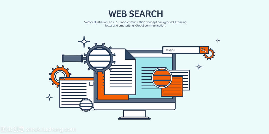 矢量圖。平坦的背景。編碼,編程。Seo。搜索引擎的優(yōu)化。應(yīng)用程序開(kāi)發(fā)、 創(chuàng)造。軟件,程序代碼。網(wǎng)站設(shè)計(jì)